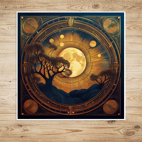 Autumn Moon - Art Print - Metal Poster - Canvas Wrap - Premium Framed Art Print