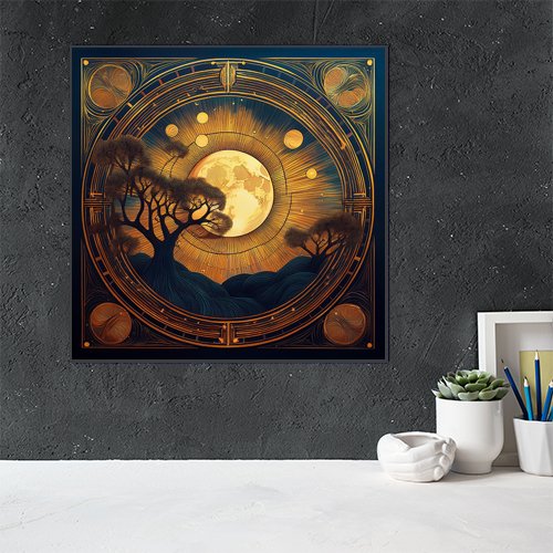 Autumn Moon - Art Print - Metal Poster - Canvas Wrap - Premium Framed Art Print