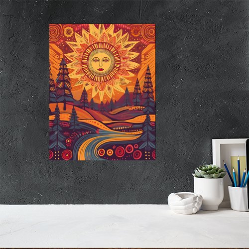 Autumn Sun - Art Print - Metal Poster - Canvas Wrap - Premium Framed Art Print