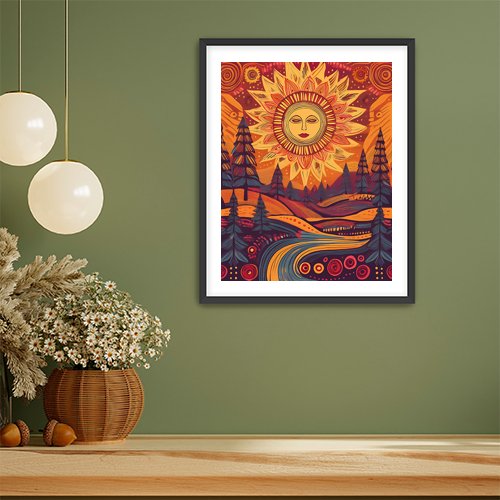 Autumn Sun - Art Print - Metal Poster - Canvas Wrap - Premium Framed Art Print