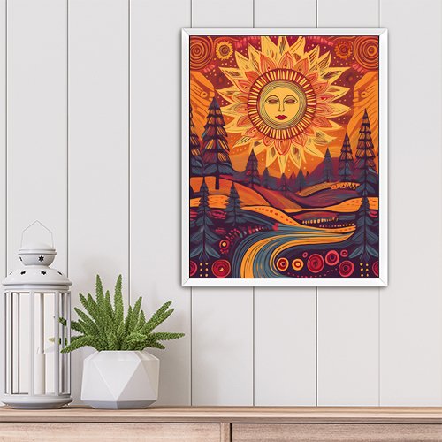 Autumn Sun - Art Print - Metal Poster - Canvas Wrap - Premium Framed Art Print