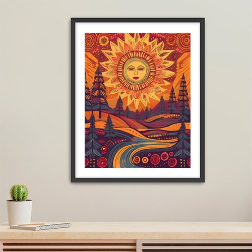 Autumn Sun - Art Print - Metal Poster - Canvas Wrap - Premium Framed Art Print