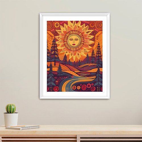 Autumn Sun - Art Print - Metal Poster - Canvas Wrap - Premium Framed Art Print