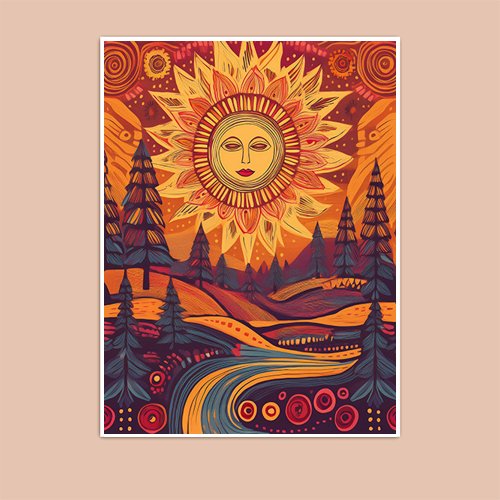 Autumn Sun - Art Print - Metal Poster - Canvas Wrap - Premium Framed Art Print