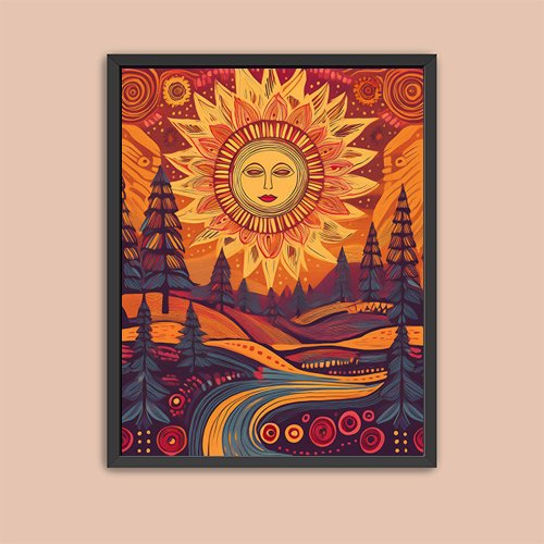 Autumn Sun - Art Print - Metal Poster - Canvas Wrap - Premium Framed Art Print