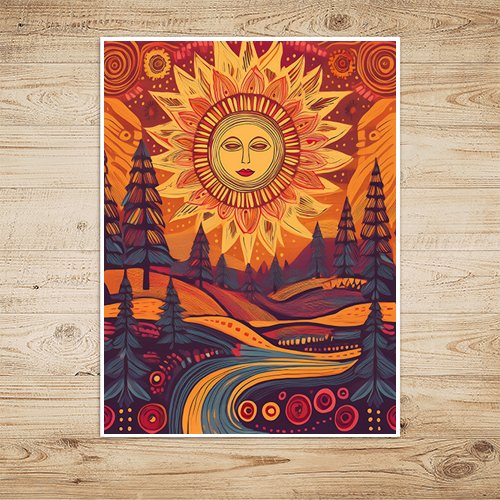 Autumn Sun - Art Print - Metal Poster - Canvas Wrap - Premium Framed Art Print