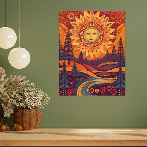 Autumn Sun - Art Print - Metal Poster - Canvas Wrap - Premium Framed Art Print