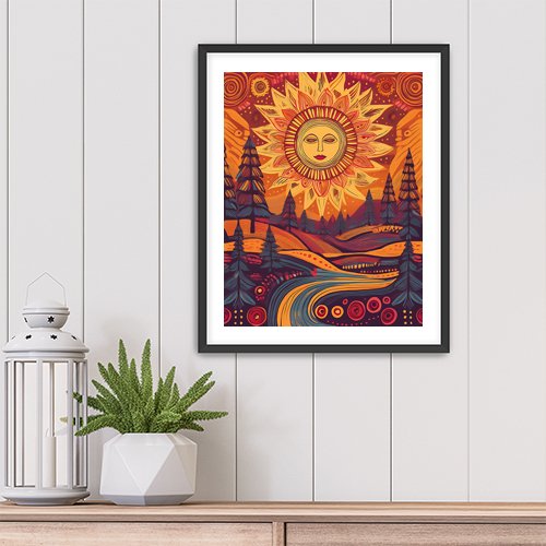 Autumn Sun - Art Print - Metal Poster - Canvas Wrap - Premium Framed Art Print