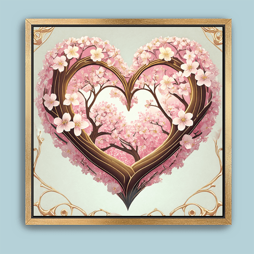 Blossoming Heart - Art Print - Metal Poster - Canvas Wrap - Premium Framed Art Print