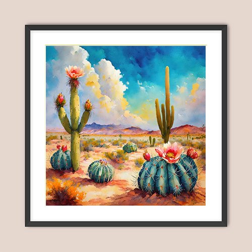 Blossoms in the Sand - Art Print - Metal Poster - Canvas Wrap - Premium Framed Art Print