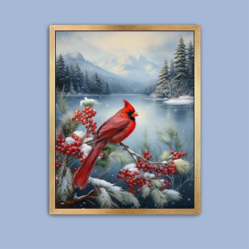 Cardinal Beauty - Art Print - Metal Poster - Canvas Wrap - Premium Framed Art Print