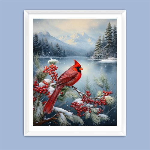 Cardinal Beauty - Art Print - Metal Poster - Canvas Wrap - Premium Framed Art Print