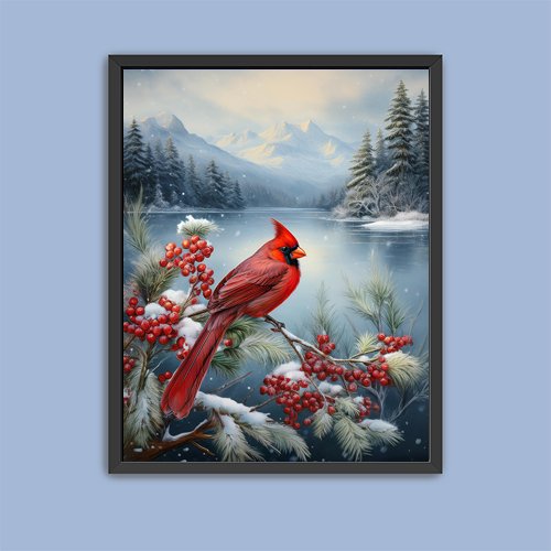 Cardinal Beauty - Art Print - Metal Poster - Canvas Wrap - Premium Framed Art Print