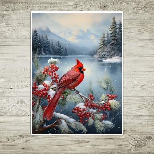 Cardinal Beauty - Art Print - Metal Poster - Canvas Wrap - Premium Framed Art Print