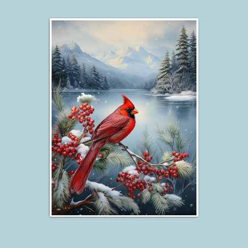 Cardinal Beauty - Art Print - Metal Poster - Canvas Wrap - Premium Framed Art Print