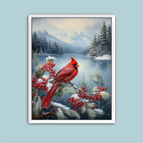 Cardinal Beauty - Art Print - Metal Poster - Canvas Wrap - Premium Framed Art Print