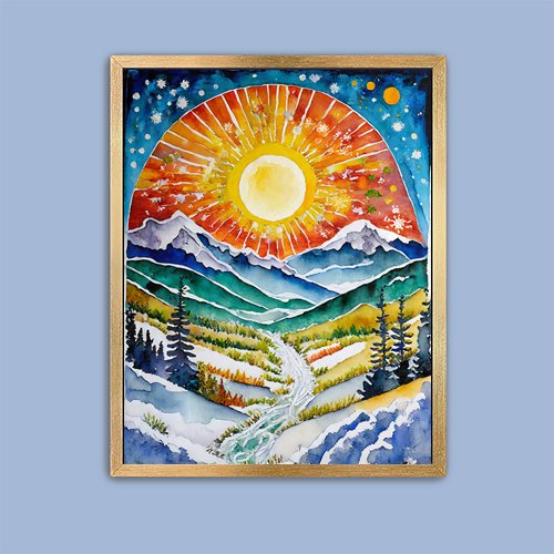 Celebrate the Solstice - Art Print - Metal Poster - Canvas Wrap - Premium Framed Art Print