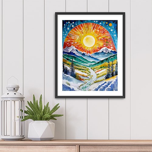 Celebrate the Solstice - Art Print - Metal Poster - Canvas Wrap - Premium Framed Art Print