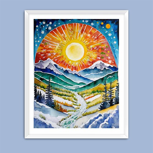 Celebrate the Solstice - Art Print - Metal Poster - Canvas Wrap - Premium Framed Art Print