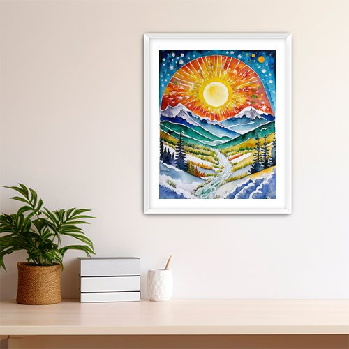 Celebrate the Solstice - Art Print - Metal Poster - Canvas Wrap - Premium Framed Art Print