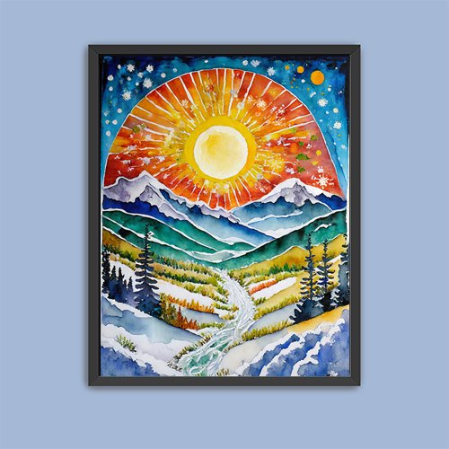 Celebrate the Solstice - Art Print - Metal Poster - Canvas Wrap - Premium Framed Art Print