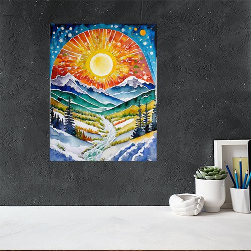 Celebrate the Solstice - Art Print - Metal Poster - Canvas Wrap - Premium Framed Art Print