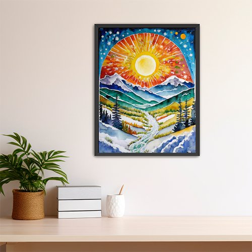 Celebrate the Solstice - Art Print - Metal Poster - Canvas Wrap - Premium Framed Art Print