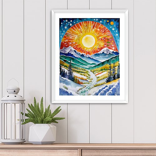 Celebrate the Solstice - Art Print - Metal Poster - Canvas Wrap - Premium Framed Art Print