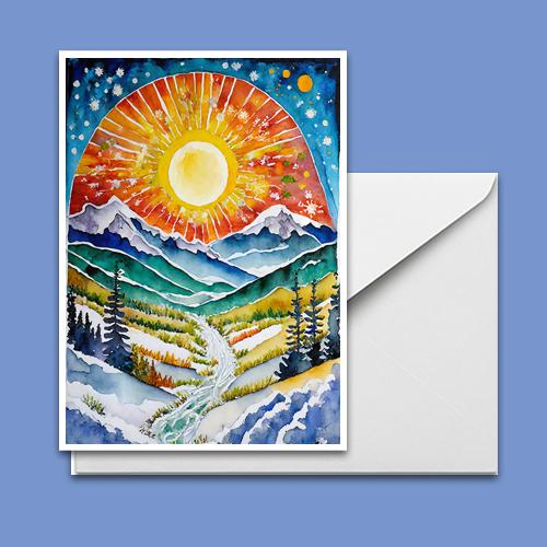 Celebrate the Solstice - Art Print - Metal Poster - Canvas Wrap - Premium Framed Art Print