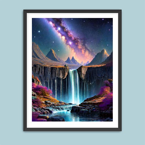 Celestial Falls - Art Print - Metal Poster - Canvas Wrap - Premium Framed Art Print