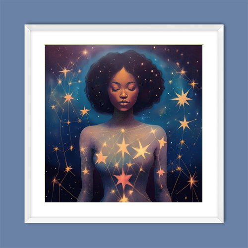 Celestial Goddess - Art Print - Metal Poster - Canvas Wrap - Premium Framed Art Print