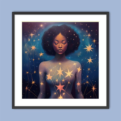 Celestial Goddess - Art Print - Metal Poster - Canvas Wrap - Premium Framed Art Print