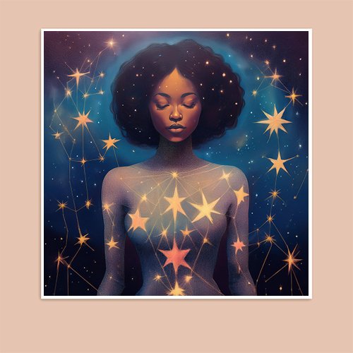 Celestial Goddess - Art Print - Metal Poster - Canvas Wrap - Premium Framed Art Print