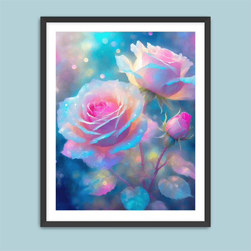 Celestial Roses - Art Print - Metal Poster - Canvas Wrap - Premium Framed Art Print