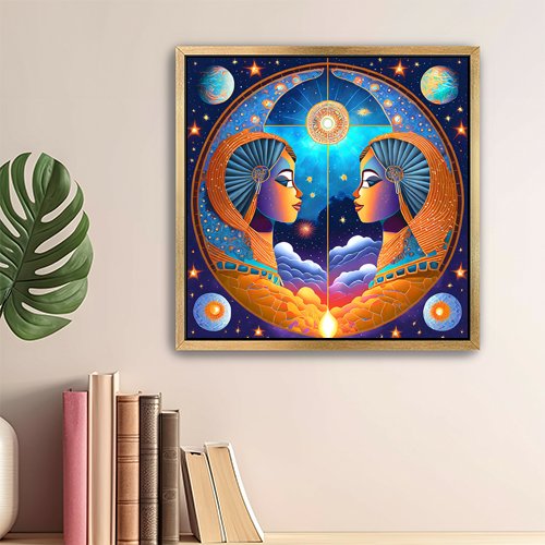 Celestial Twins - Art Print - Metal Poster - Canvas Wrap - Premium Framed Art Print