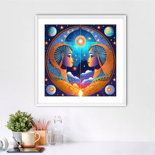 Celestial Twins - Art Print - Metal Poster - Canvas Wrap - Premium Framed Art Print