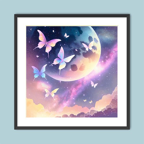 Cosmic Butterflies - Art Print - Metal Poster - Canvas Wrap - Premium Framed Art Print