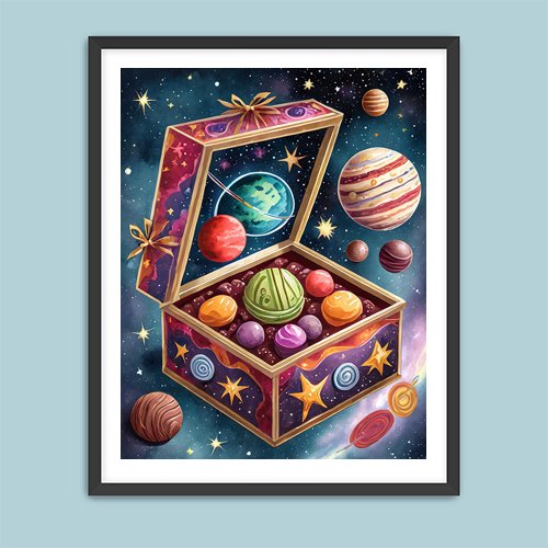 Cosmic Candy - Art Print - Metal Poster - Canvas Wrap - Premium Framed Art Print