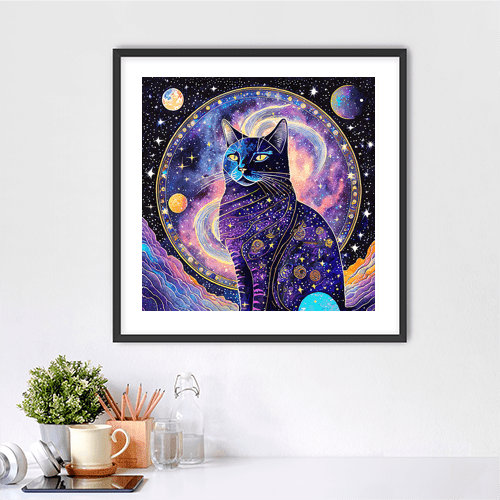 Cosmic Cat - Art Print - Metal Poster - Canvas Wrap - Premium Framed Art Print