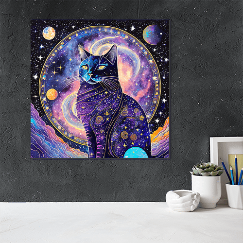 Cosmic Cat - Art Print - Metal Poster - Canvas Wrap - Premium Framed Art Print