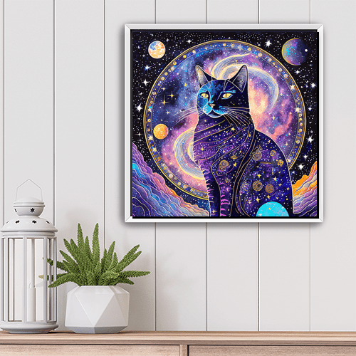 Cosmic Cat - Art Print - Metal Poster - Canvas Wrap - Premium Framed Art Print