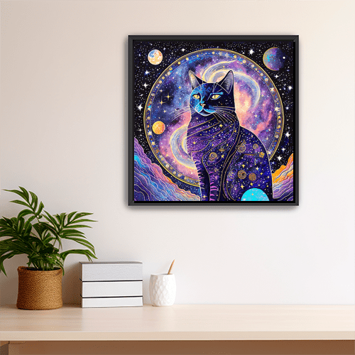 Cosmic Cat - Art Print - Metal Poster - Canvas Wrap - Premium Framed Art Print