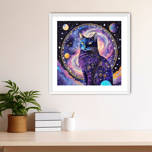 Cosmic Cat - Art Print - Metal Poster - Canvas Wrap - Premium Framed Art Print