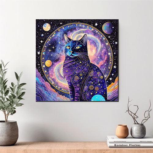 Cosmic Cat - Art Print - Metal Poster - Canvas Wrap - Premium Framed Art Print