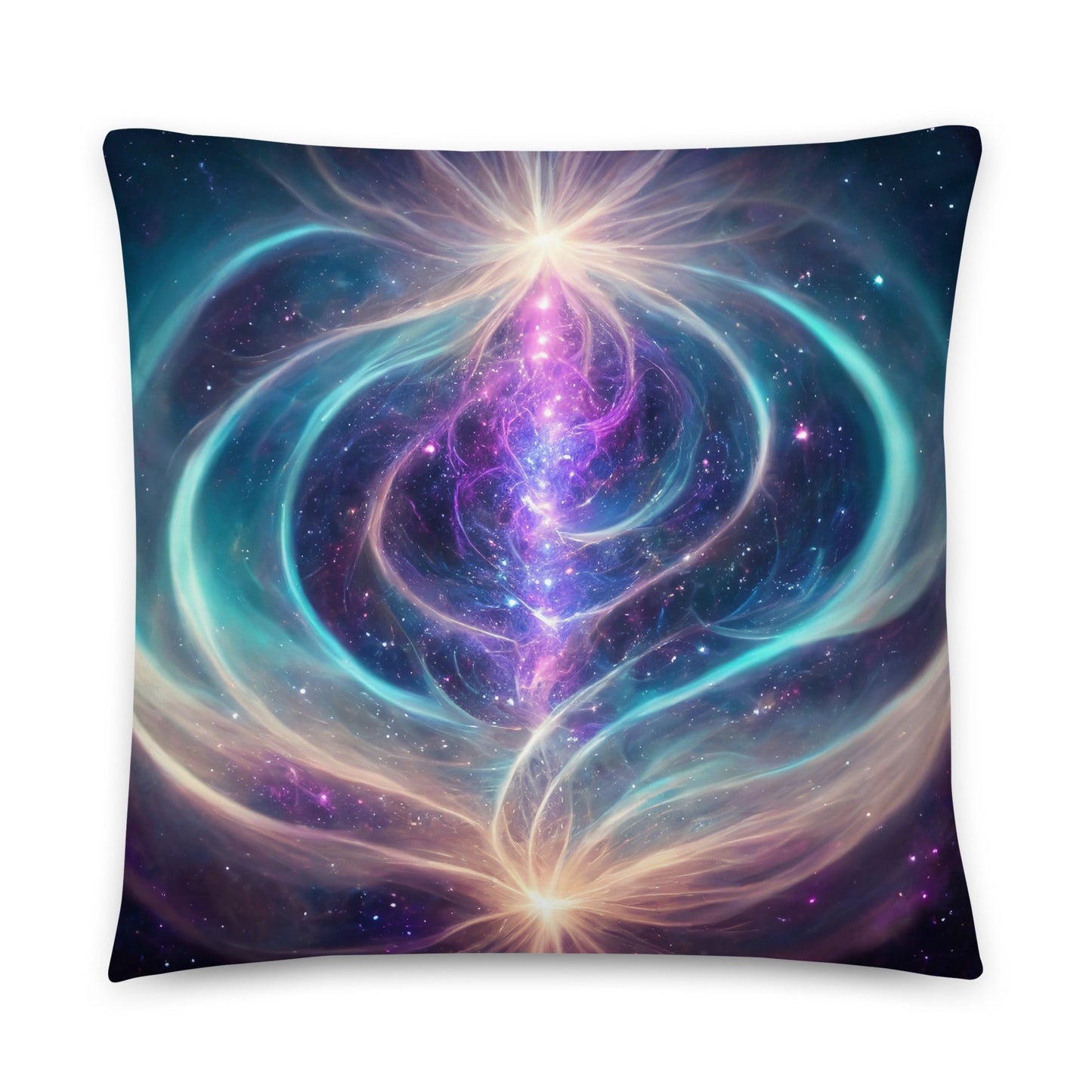 Cosmic Energy Flow - Throw Pillow - Premium Pillow