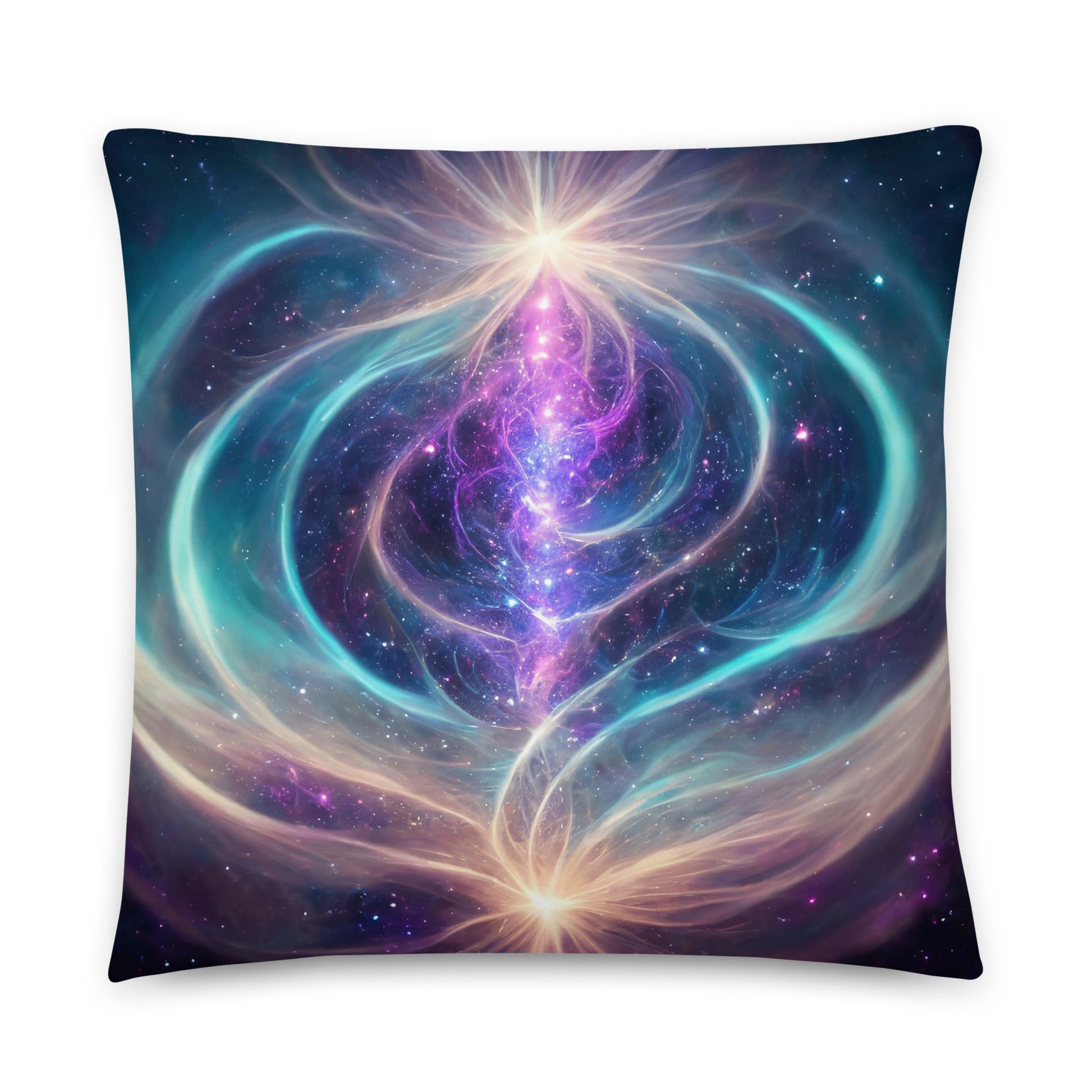 Cosmic Energy Flow - Throw Pillow - Premium Pillow