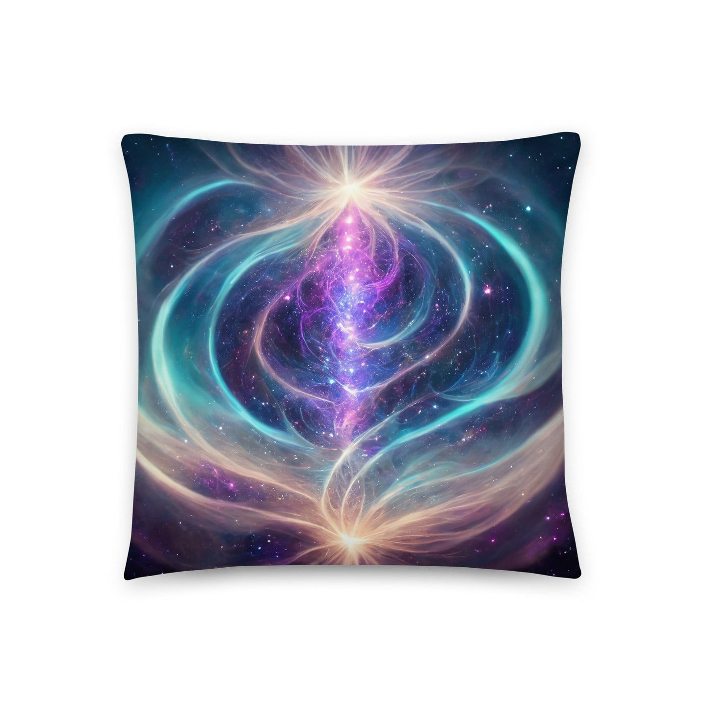 Cosmic Energy Flow - Throw Pillow - Premium Pillow