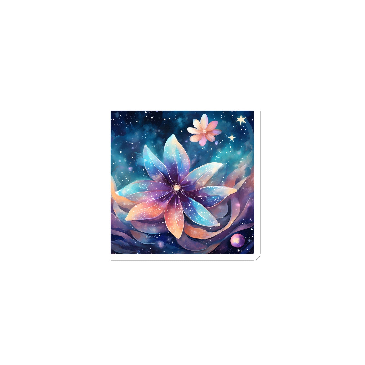 Cosmic Moon Flower - Magnet - Premium Magnet