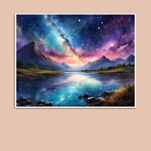 Cosmic Night - Art Print - Metal Poster - Canvas Wrap - Premium Framed Art Print