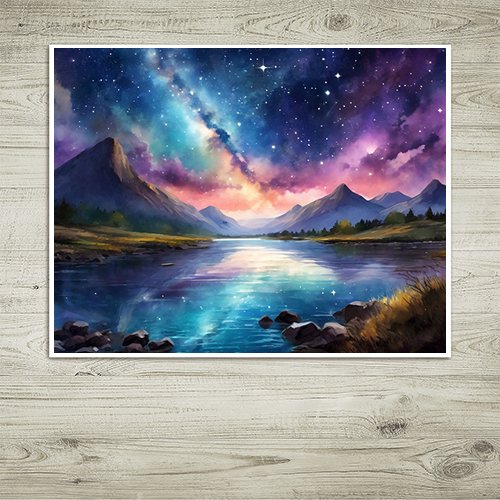 Cosmic Night - Art Print - Metal Poster - Canvas Wrap - Premium Framed Art Print